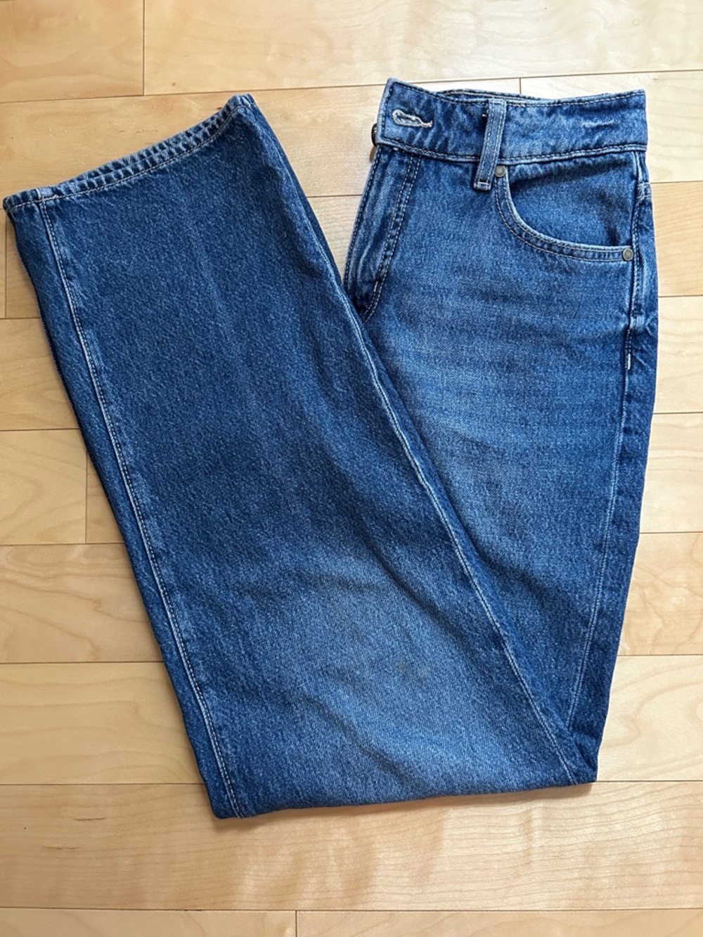 Dynamite Mika Mid-Rise Straight Leg Jeans – Blue Denim – Size 25 - Picture 5 of 5